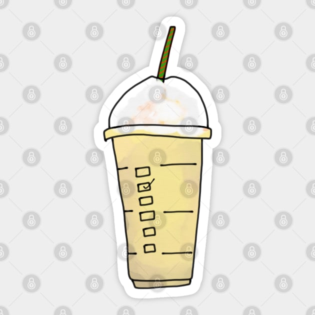 Iced Coffee Blended Drink Frappe Sticker by faiiryliite